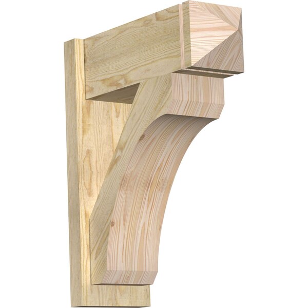 Ekena Millwork Legacy Arts & Crafts Rough Sawn Outlooker, Douglas Fir, 8"W x 22"D x 26"H OUT08X22X26LEC03RDF - main